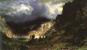 Albert Bierstadt Storm in the Rocky Mountains, Mt Rosalie Germany oil painting reproduction